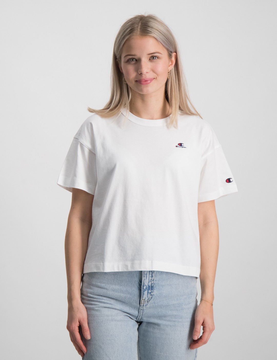 für Kids | T-Shirt Weiß Store Brand Crewneck Mädchen