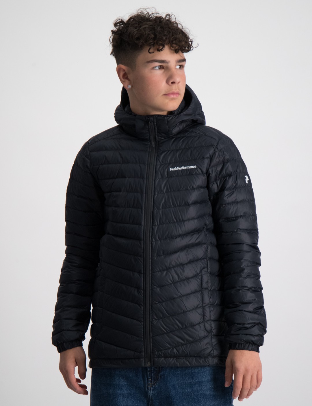 Frost down discount hood jacket black