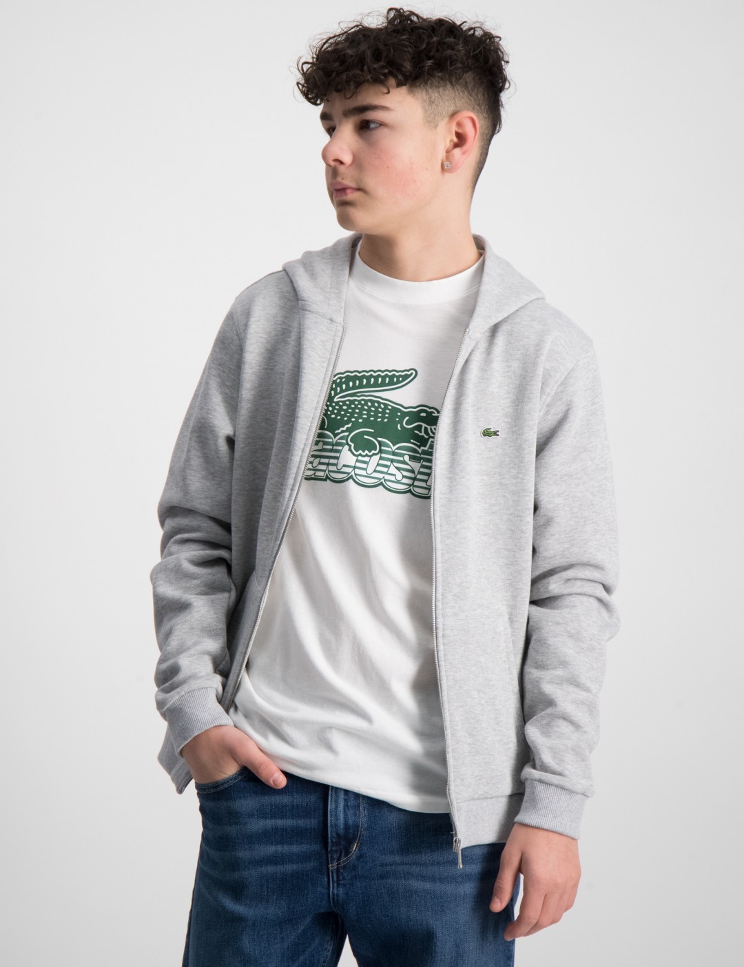 Lacoste sale sweatshirt zip