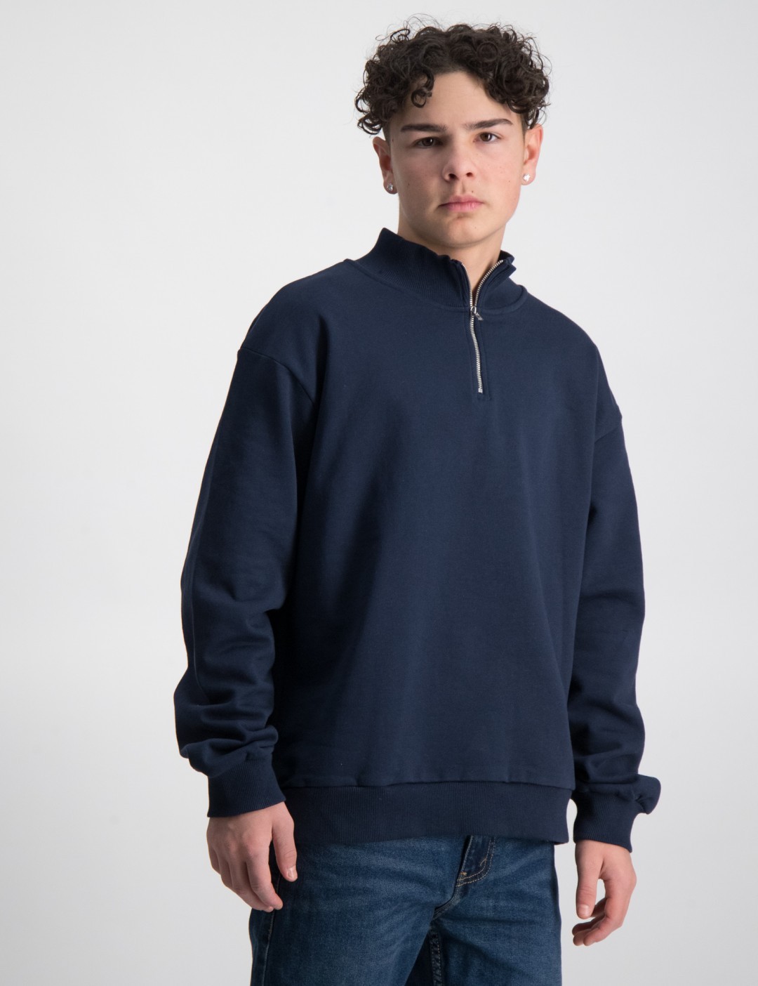 Blå Urban Half Zip för Kille Kids Brand Store