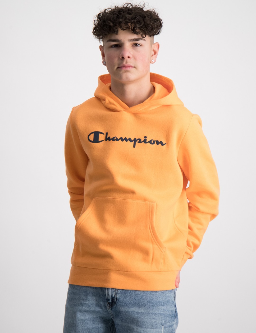 Champion hoodie best sale kids orange