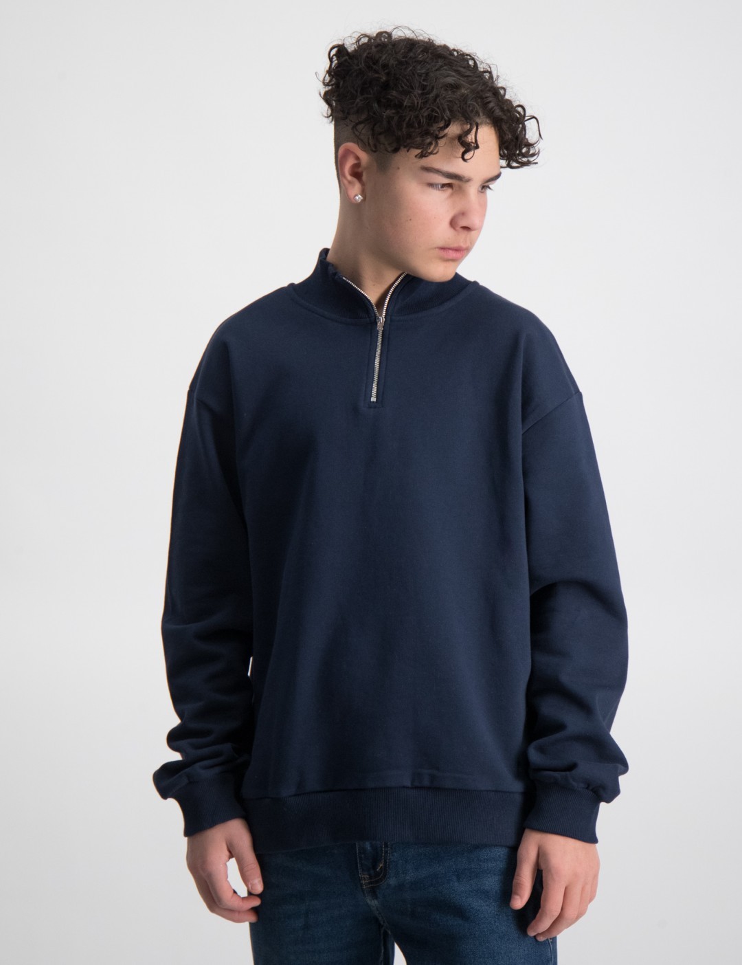 Blå Urban Half Zip för Kille Kids Brand Store