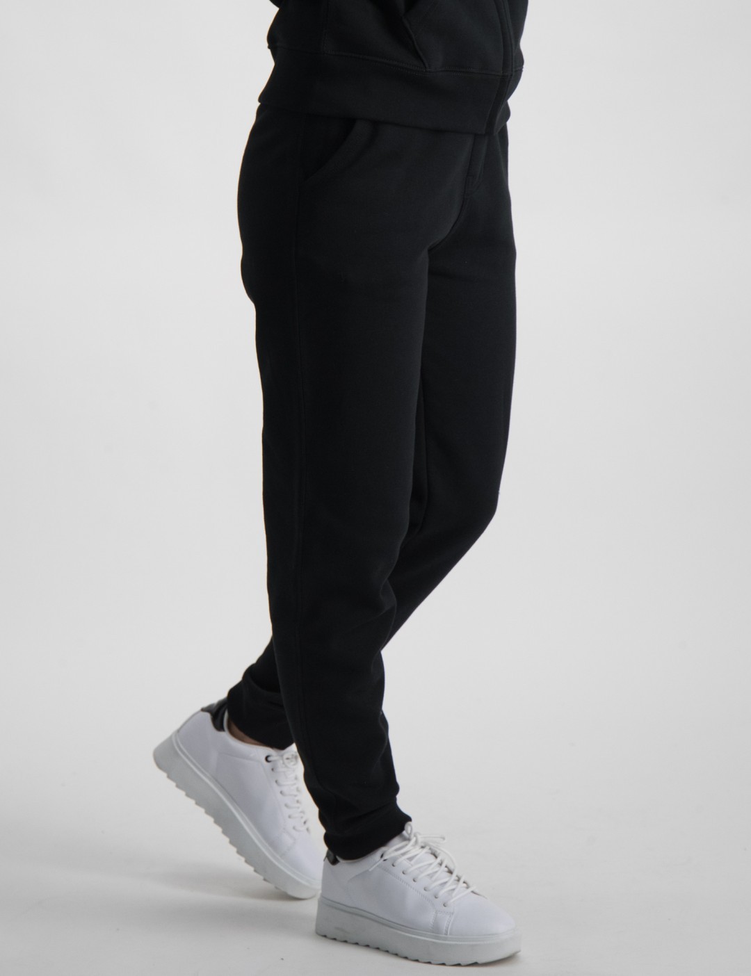 Hvid Polo Pony Fleece Jogger Pant til Pige