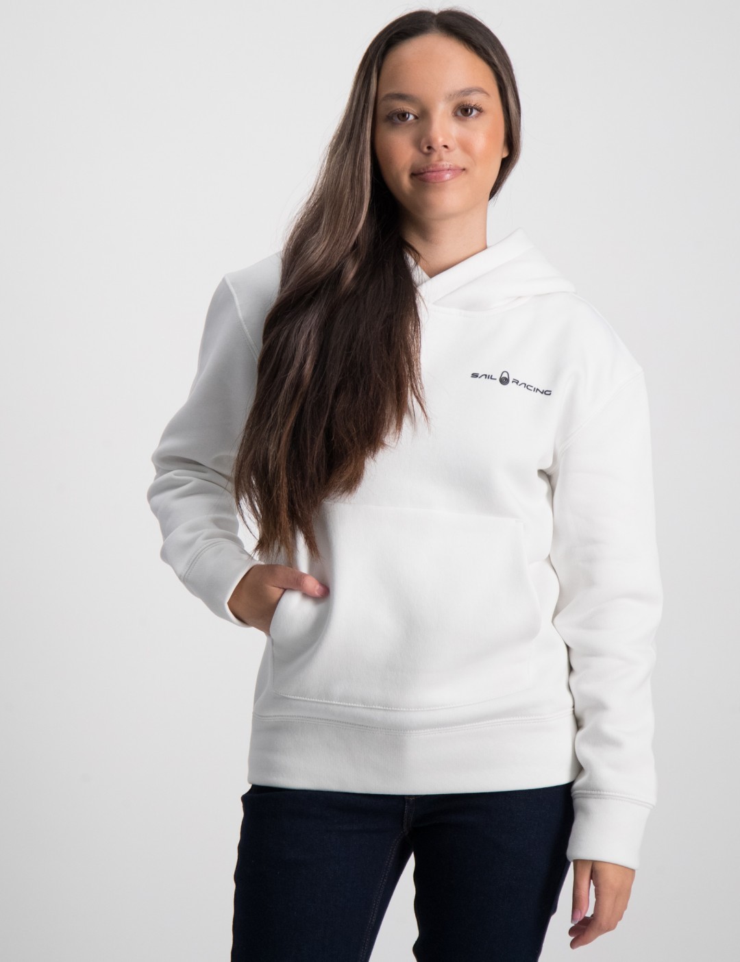 Sail Racing Vit JR RACE HEAVY HOOD för Tjej | Kids Brand Store