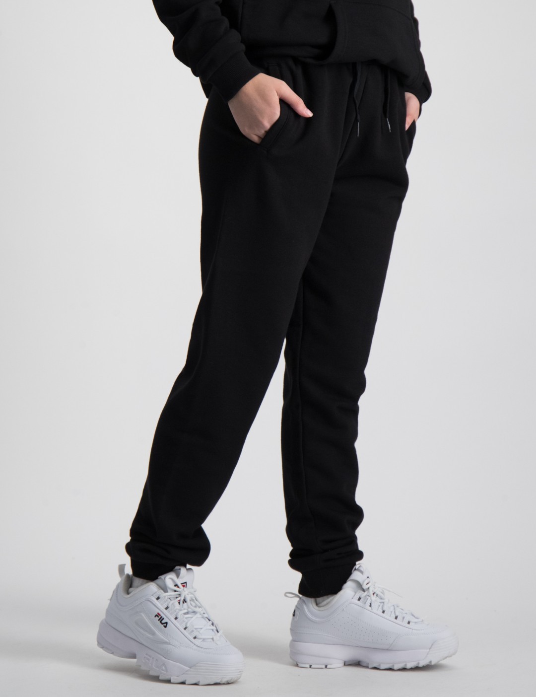 Fila Zwart SONGE classic logo sweat pants voor Meisjes Kids Brand Store