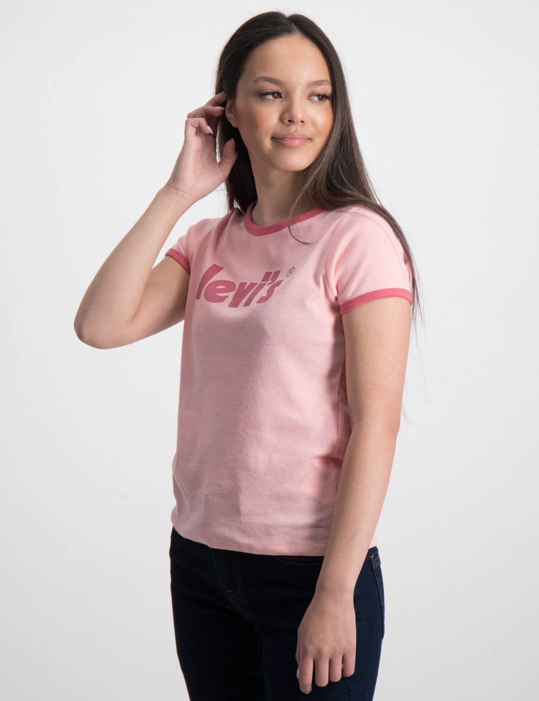Levis Rosa MEET & GREET RIB RINGER TO til Jente | Kids Brand Store