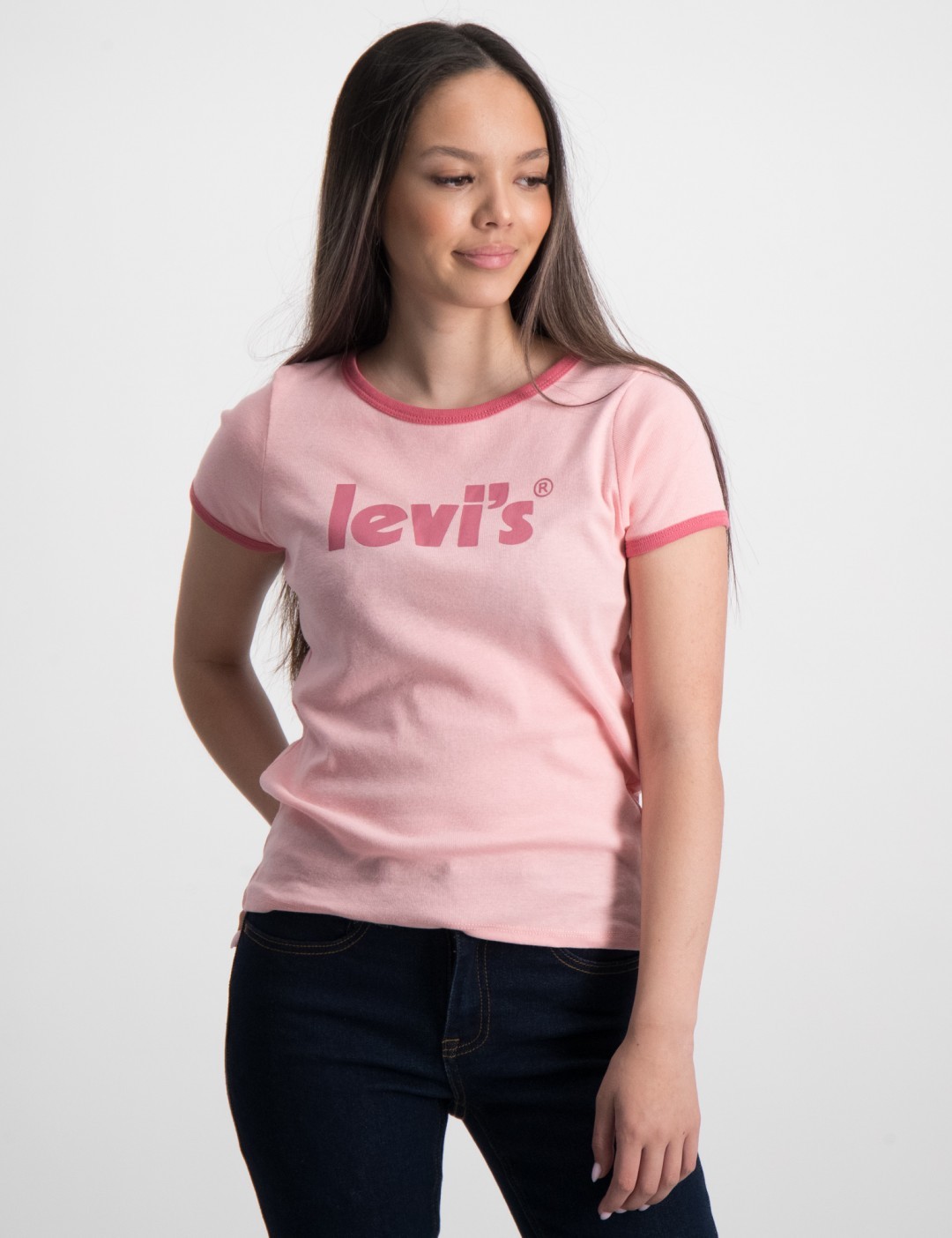Levis Rosa MEET & GREET RIB RINGER TO til Jente | Kids Brand Store