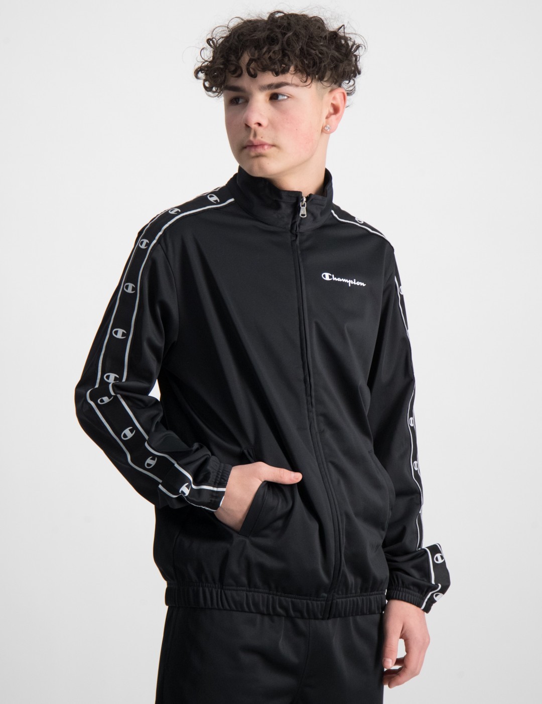 Schwarz Full Zip Suit für Jungen Store Kids Brand 