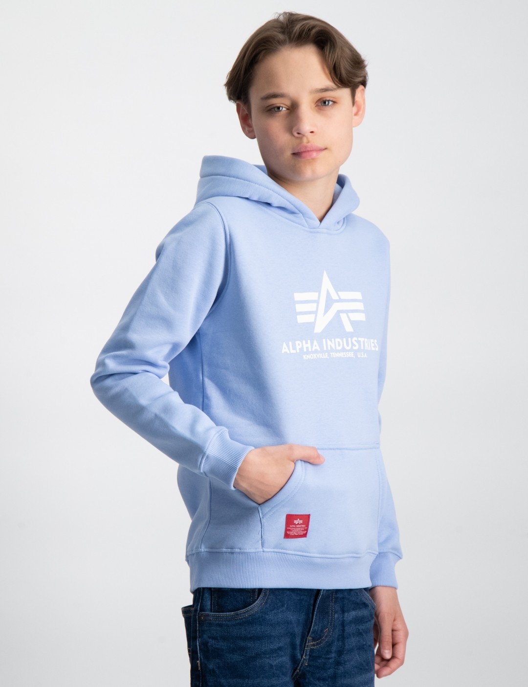 Blå Basic Hoody Kids/Teens til Gutt | Kids Brand Store