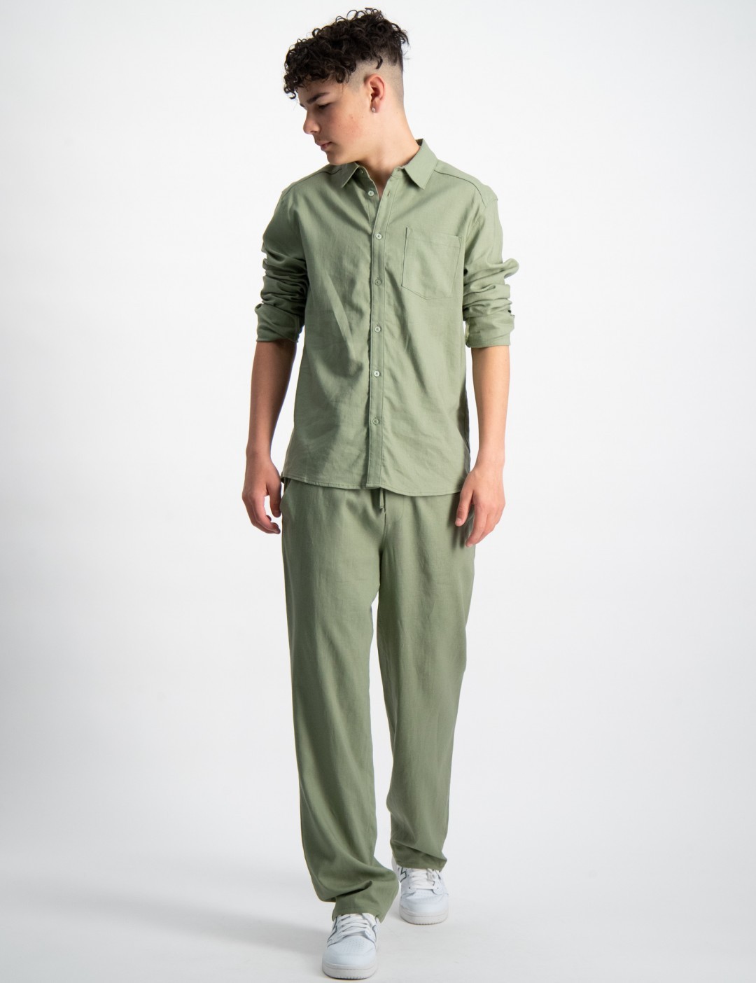 Grn Urban Linen Pants fr Jungen | Kids Brand Store