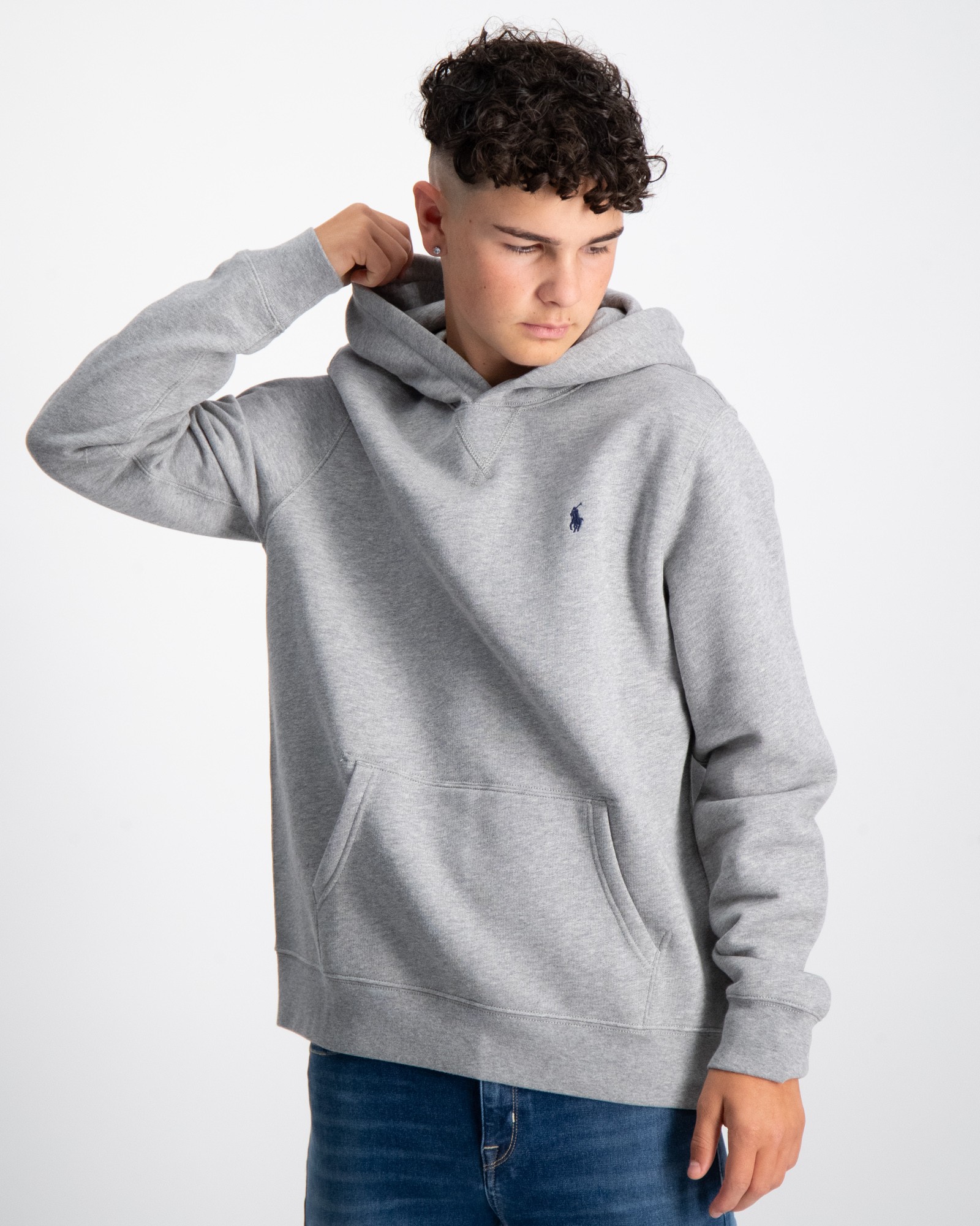 Grijze hoodie ralph lauren hot sale