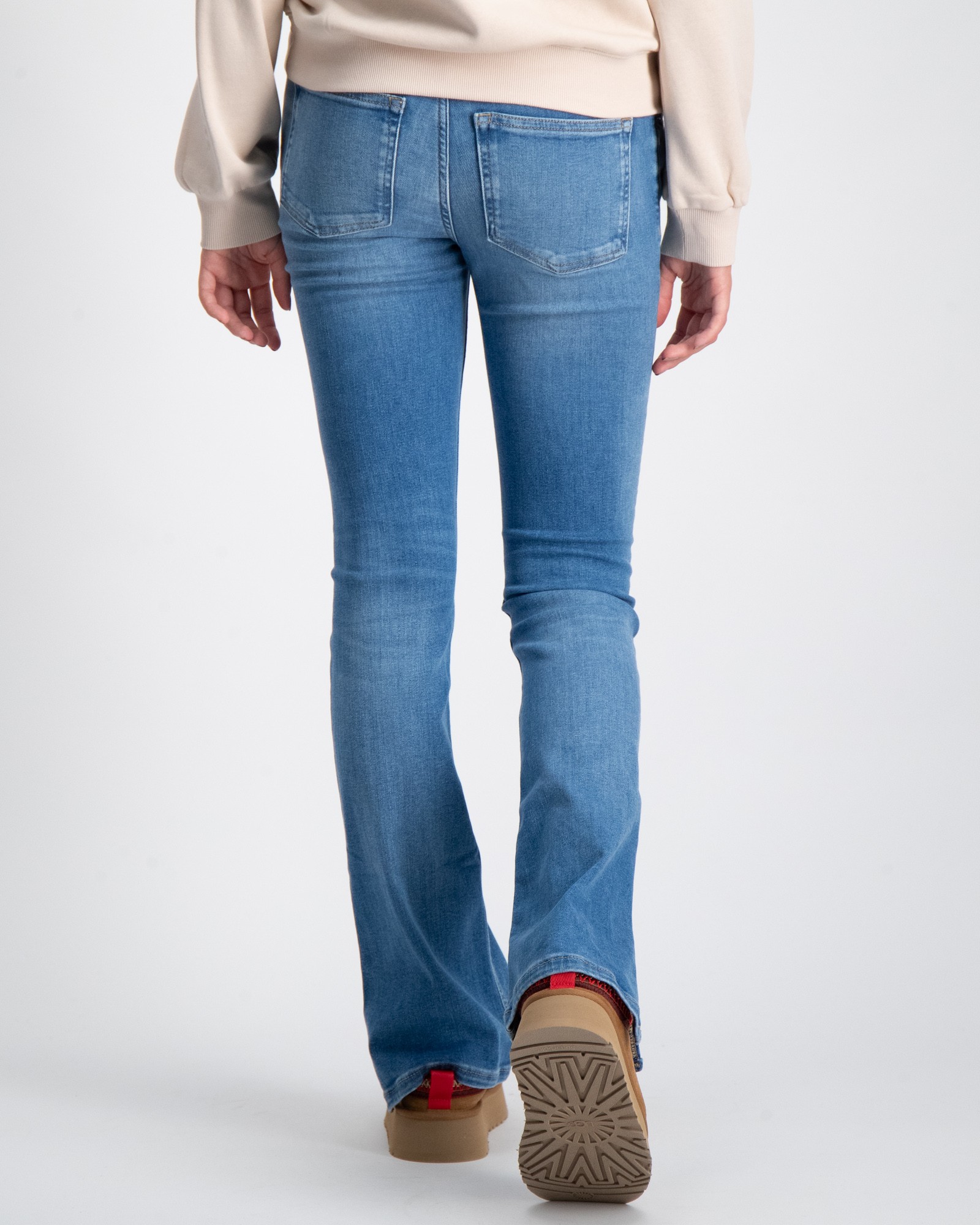 Calvin Klein Blå FLARE MR SPLIT VISUAL MID BLUE för Tjej | Kids Brand Store