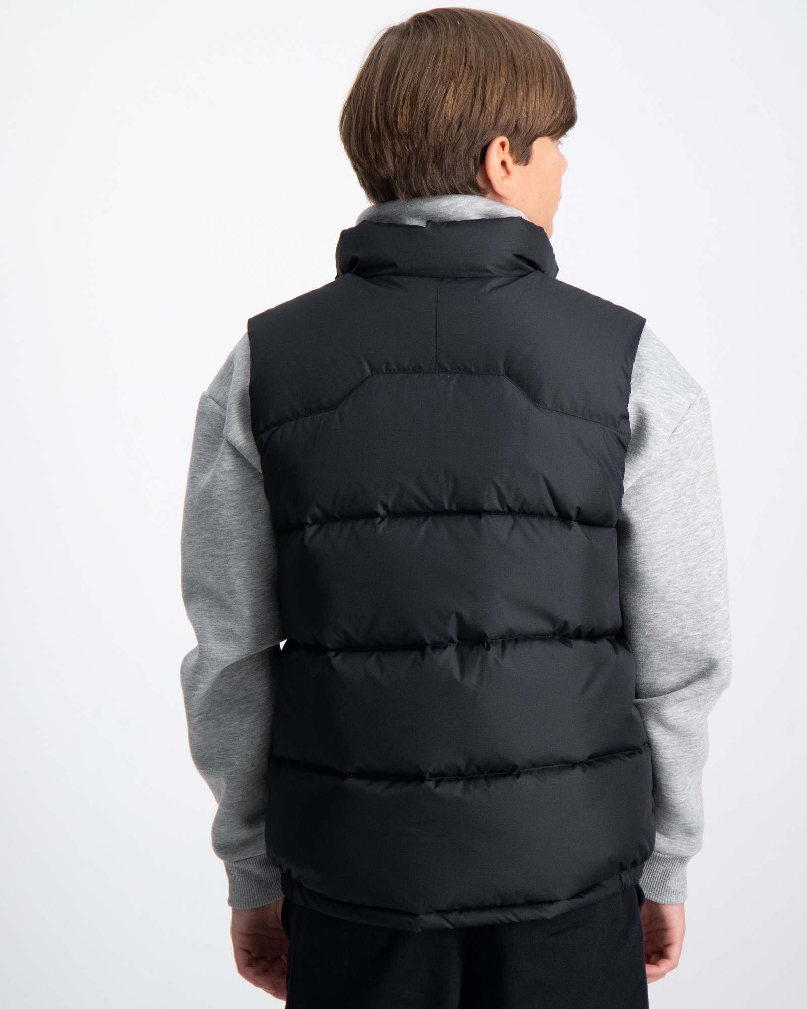 Svart WaterRepellent Down Vest för Kille Kids Brand Store