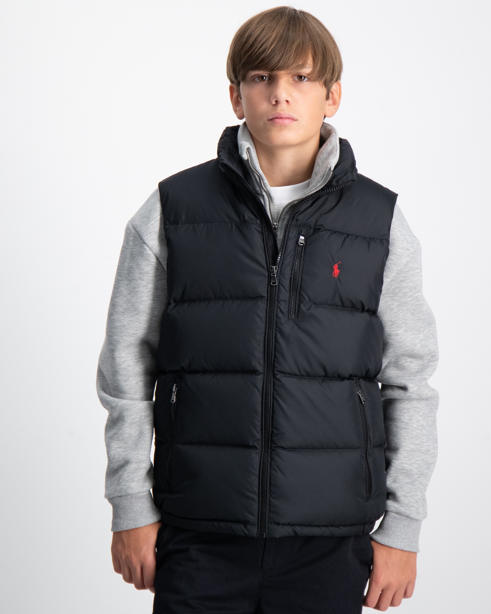 Svart WaterRepellent Down Vest för Kille Kids Brand Store