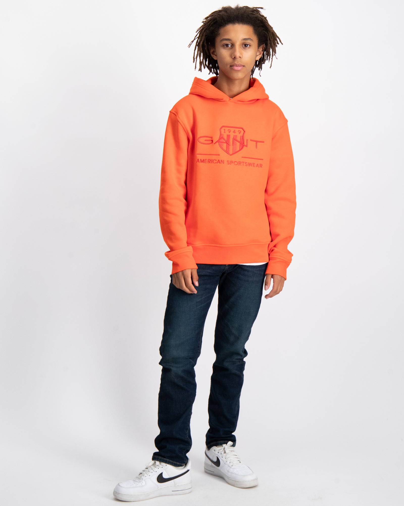 Gant clearance hoodie orange