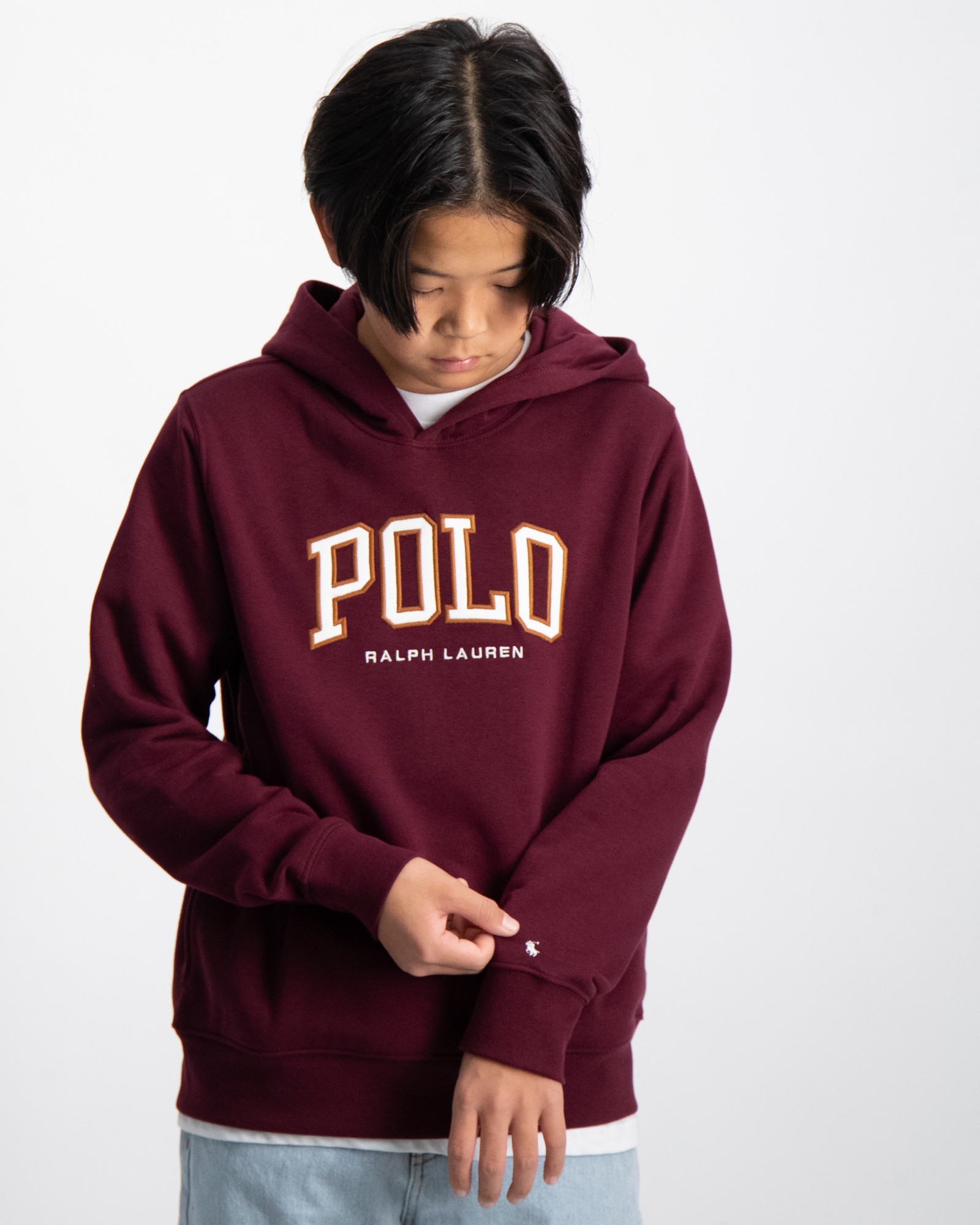 Burgundy cheap polo hoodie