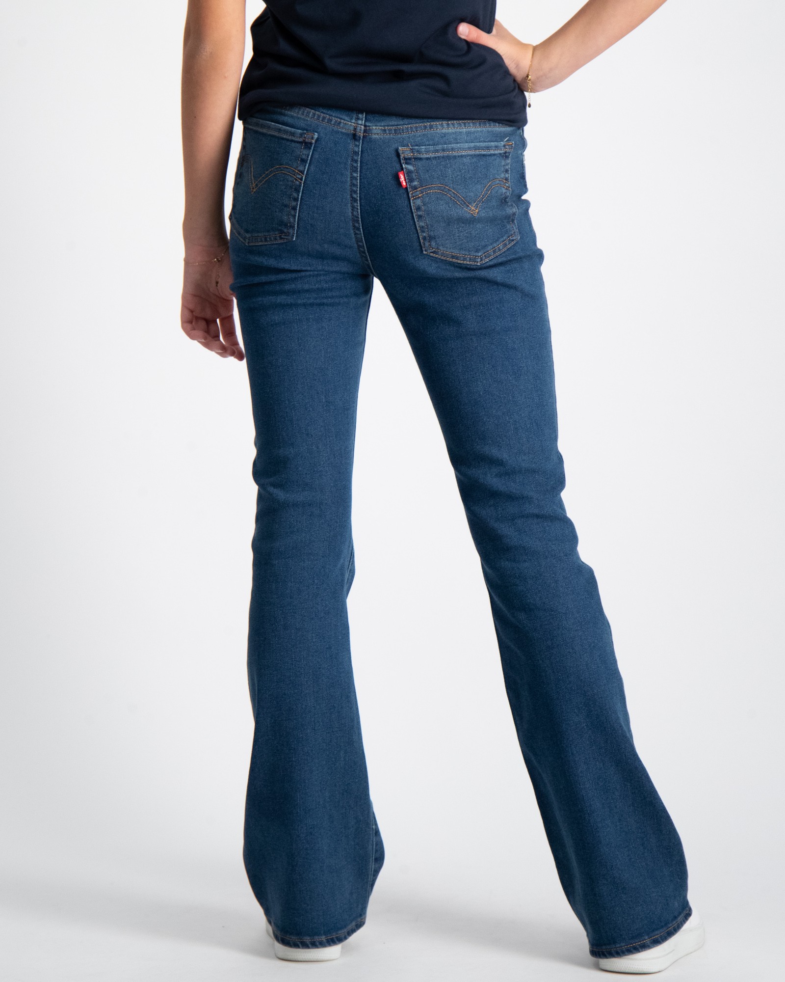 Levi's Lvg 726 High Rise Flare Jeans voor meisjes, Schone vakantie, 12 Jaar