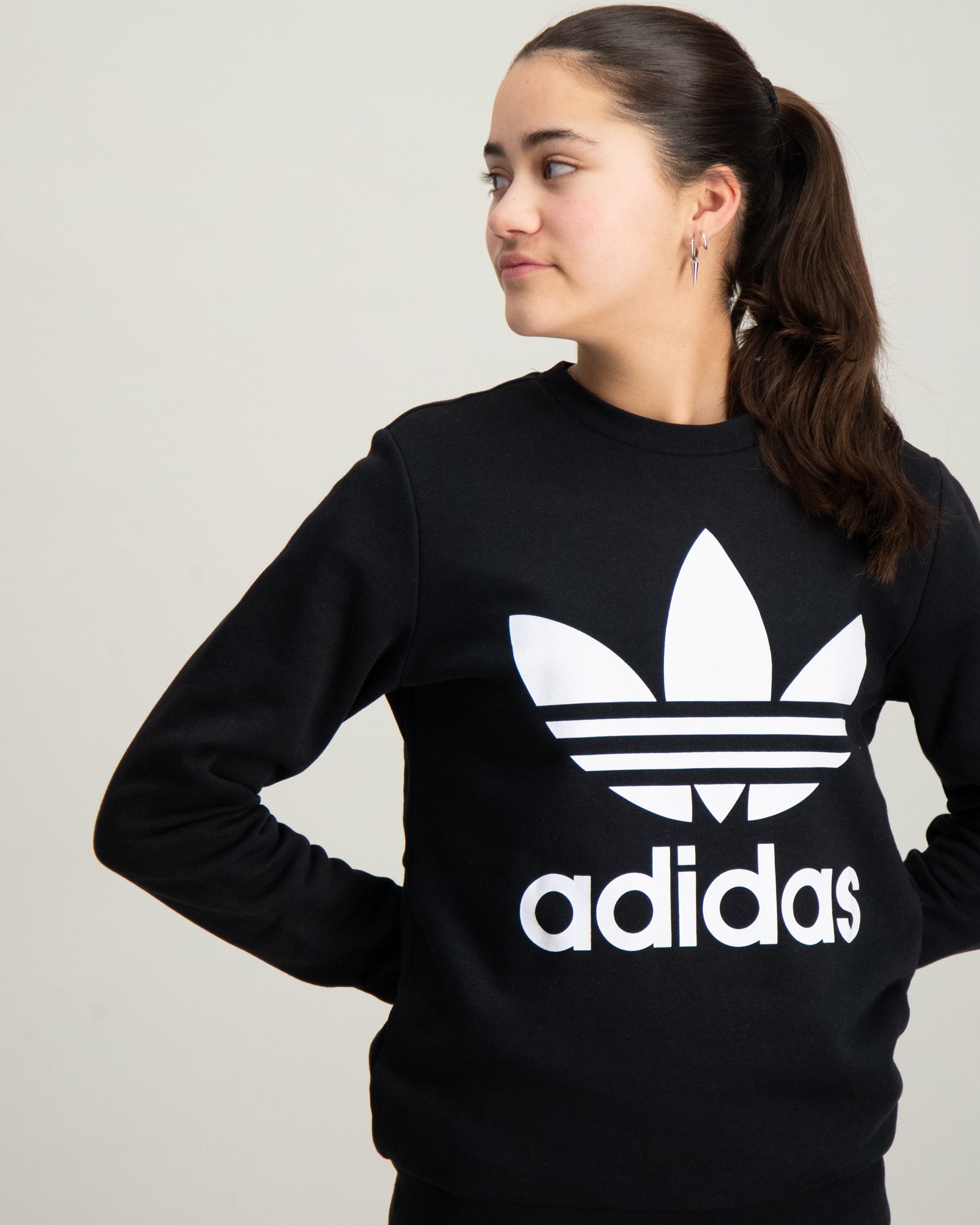 Adidas originals hotsell trefoil crew