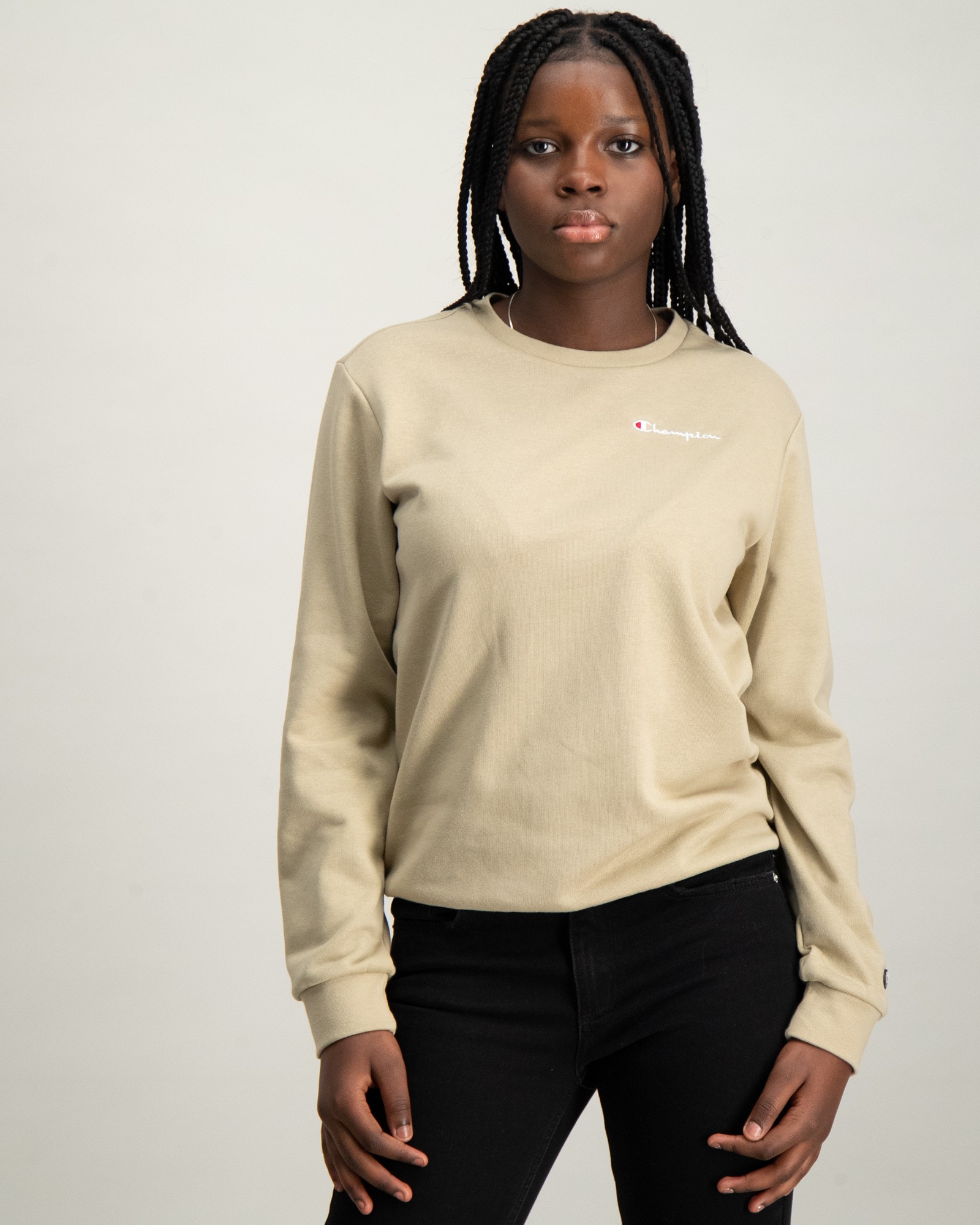 Beige store champion crewneck