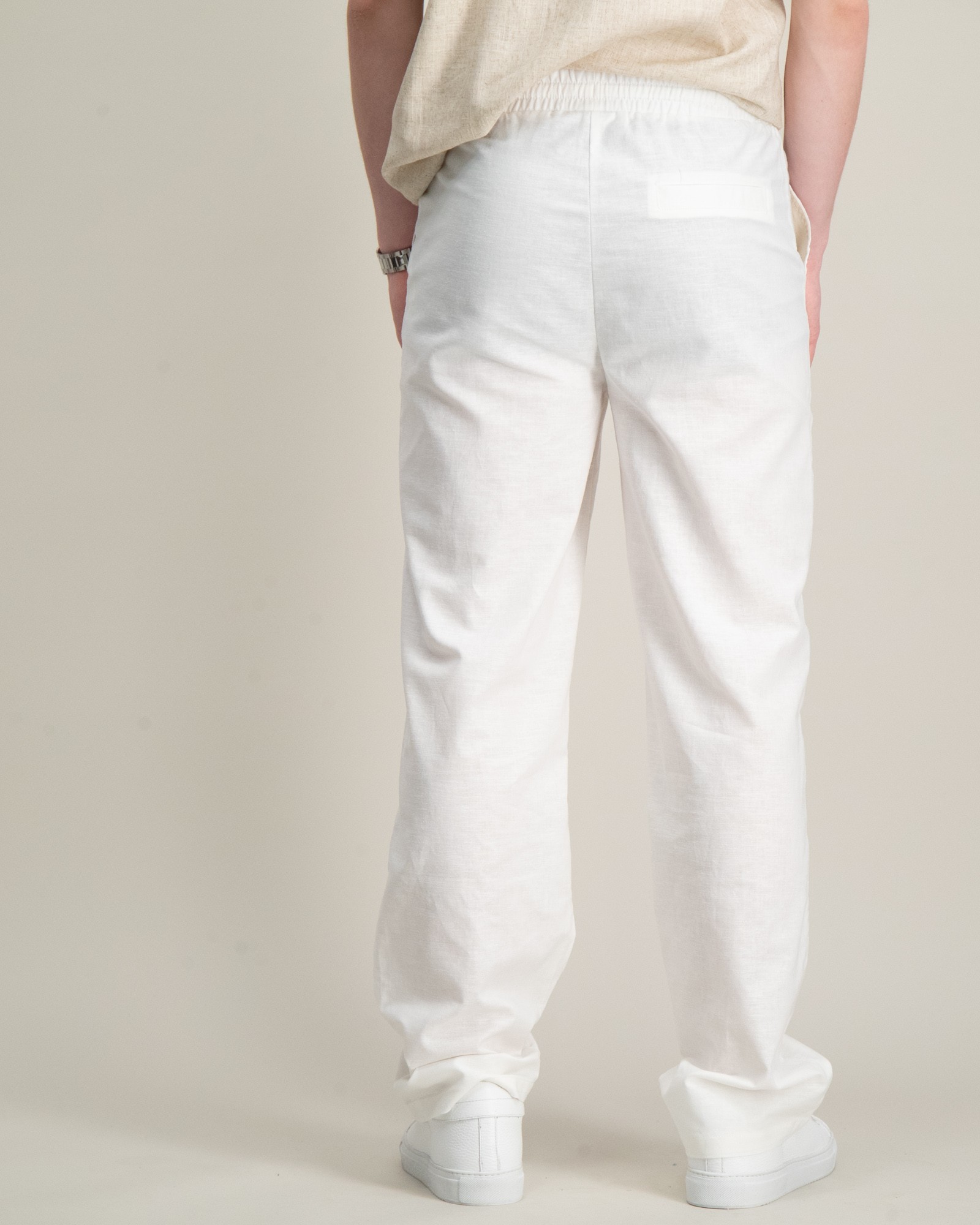 Hvit Allan Linen Pants til Gutt Kids Brand Store