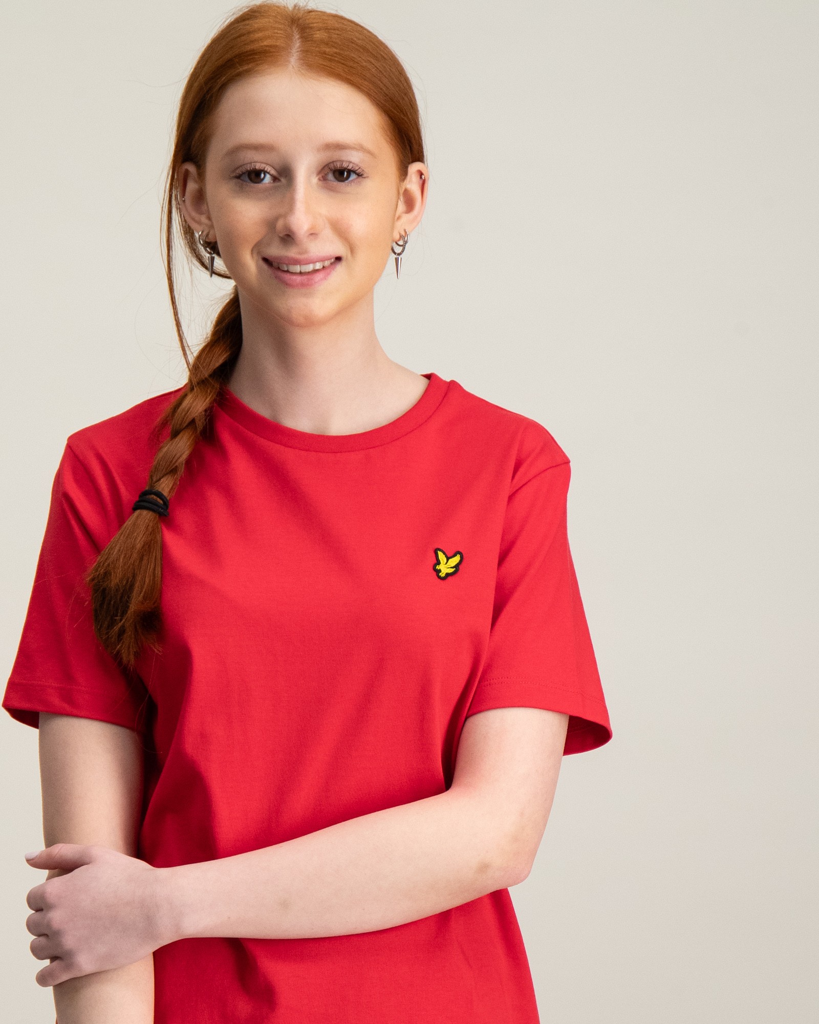 Lyle Scott Rood CLASSIC T SHIRT voor Meisjes Kids Brand Store