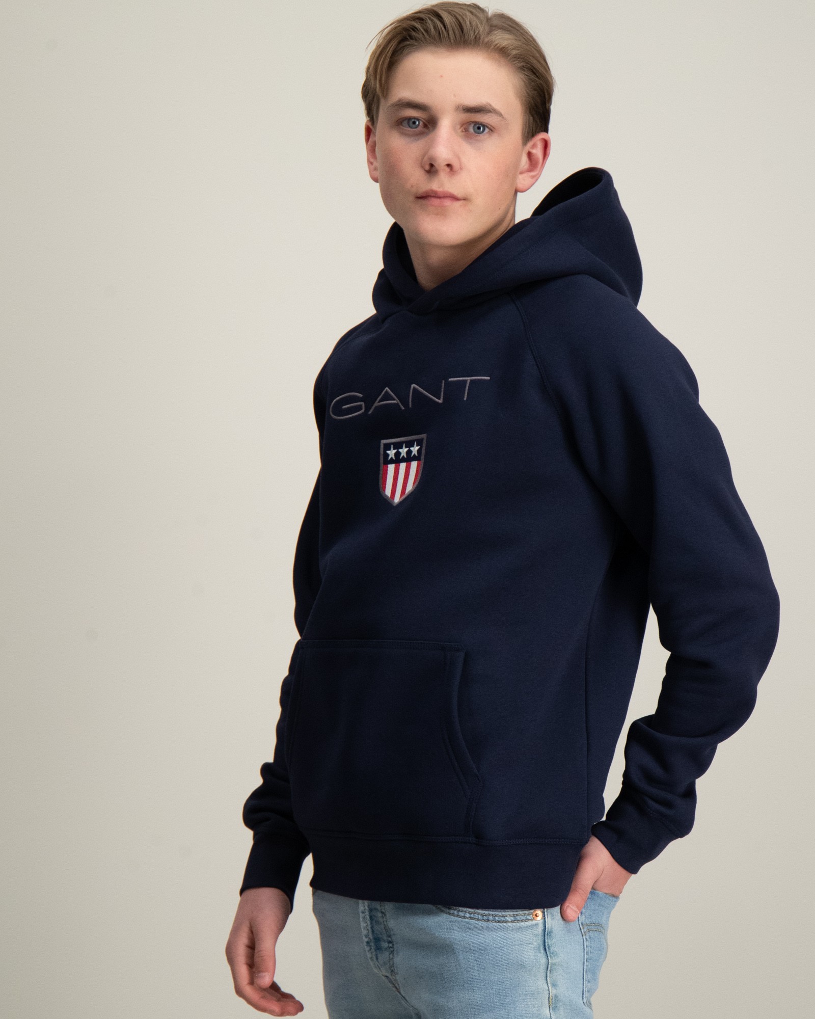 Gant Kids Embroidered Hooded Sweatshirt