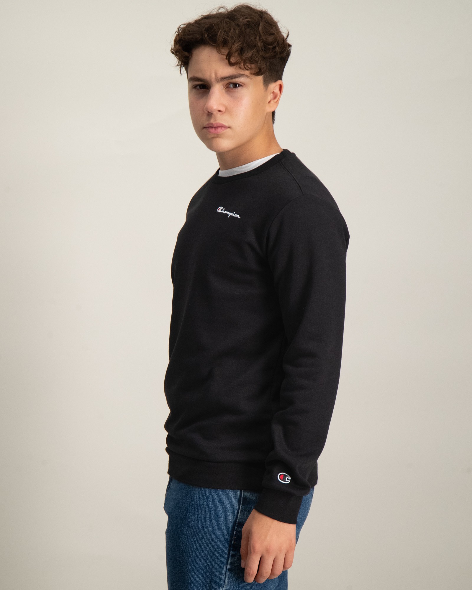 Black mens champion sweatshirt hotsell