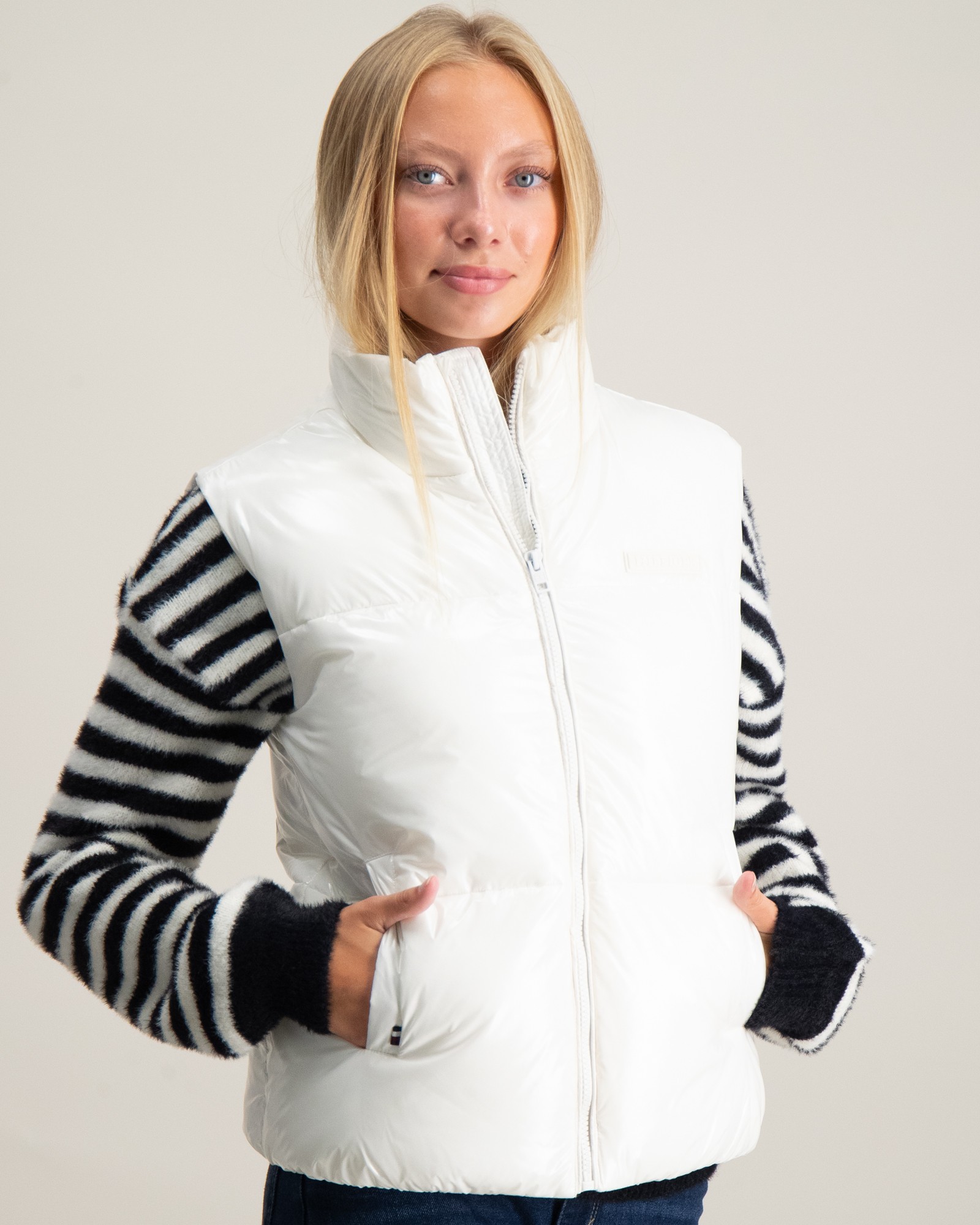 White down vest discount
