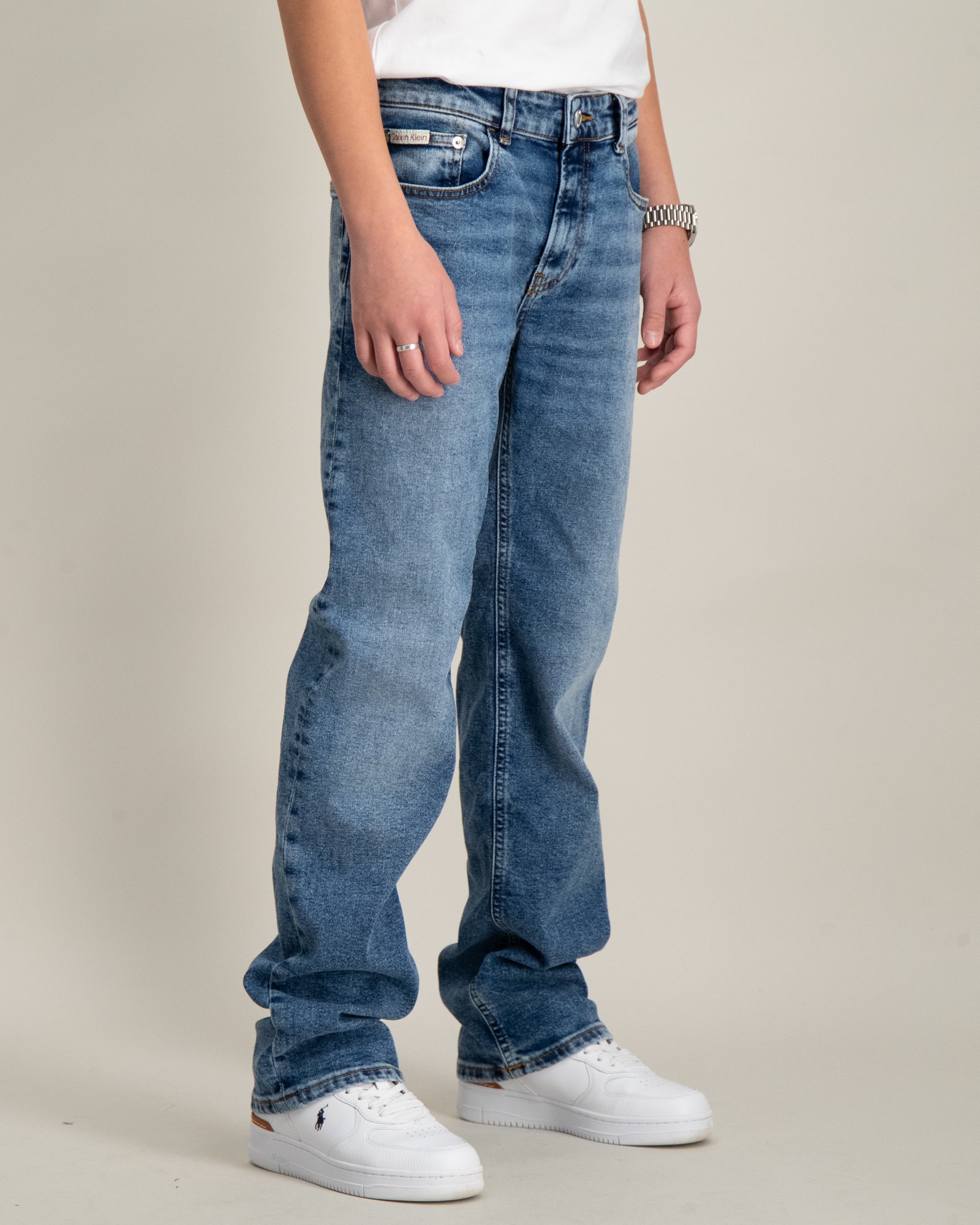 Calvin Klein Blau REG STRAIGHT WASH BLUE CF für Jungen Kids Brand Store