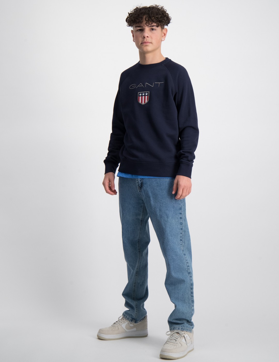 Archive Shield C Neck Sweat 433 Evening Blue